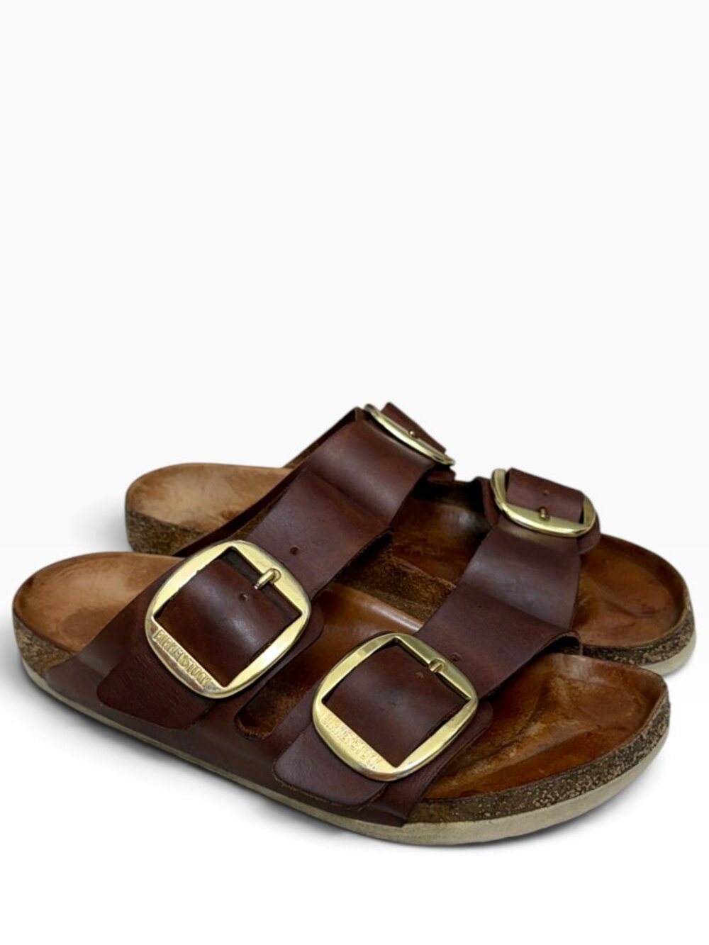 Birkenstock Arizona Leather Big Buckle Slide Sandals Women's Size 41 / 10